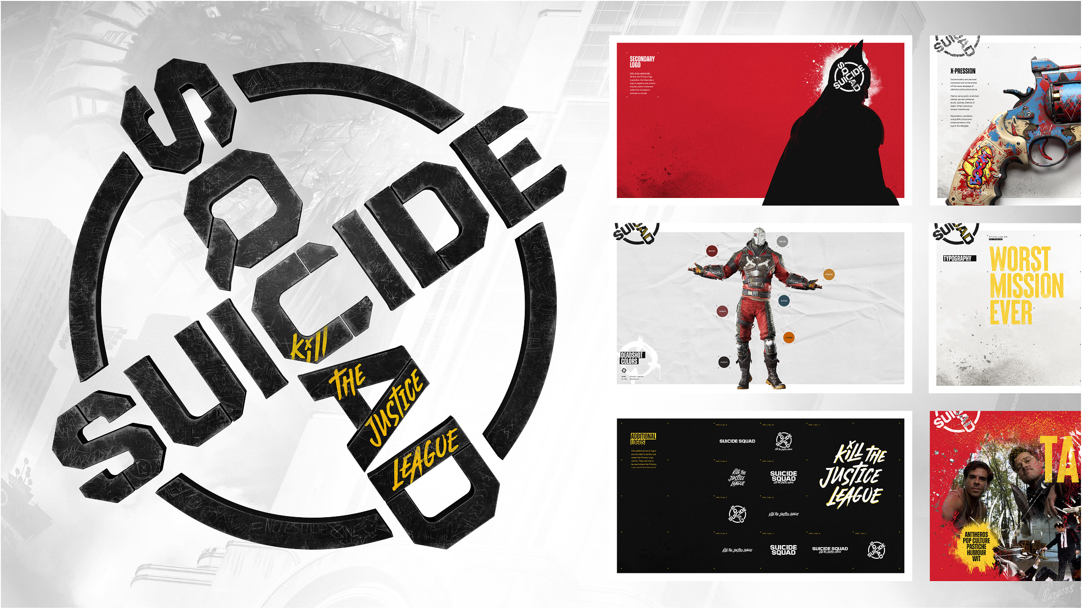 Suicide Squad brand guide and identity work