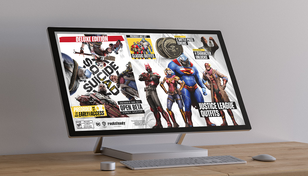 Suicide Squad Deluxe Edition on desktop screen